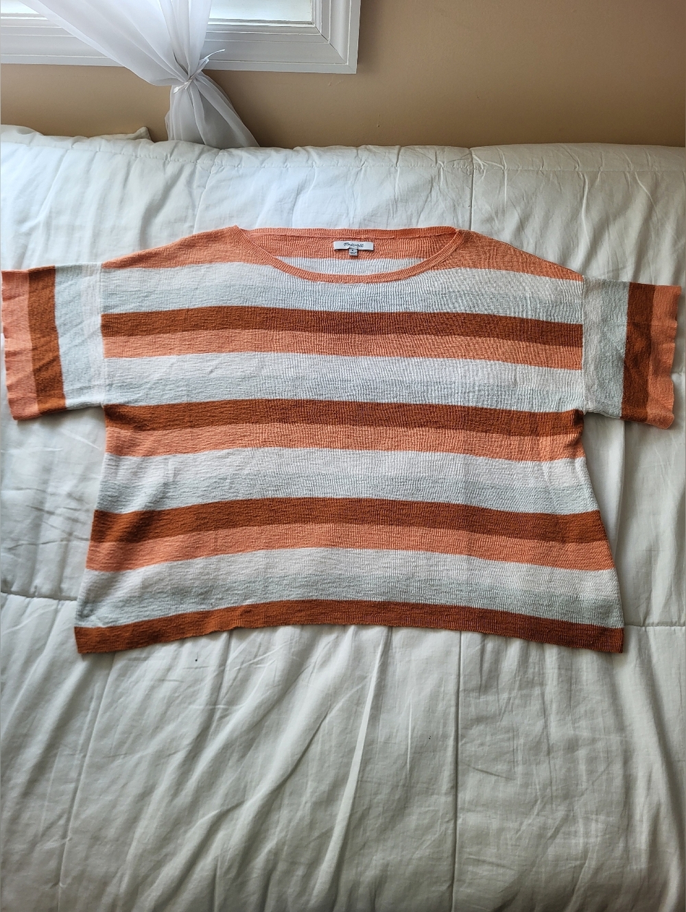 Madewell Knit Boxy T-Shirt Sweater, Size M